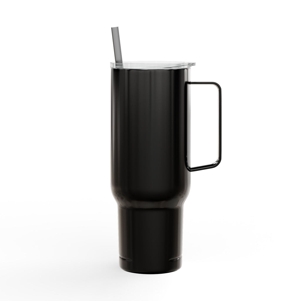 Gobelet Reine Haïtienne de 40 oz avec poignée et paille | Tasse de voyage isotherme gravée