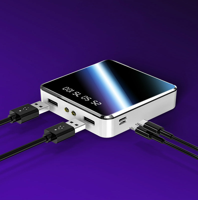 Batería externa portátil de 20000 mAh, cargador USB