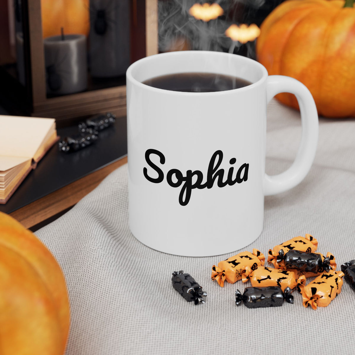 Taza con nombre personalizado | Taza de café personalizada de 11 oz