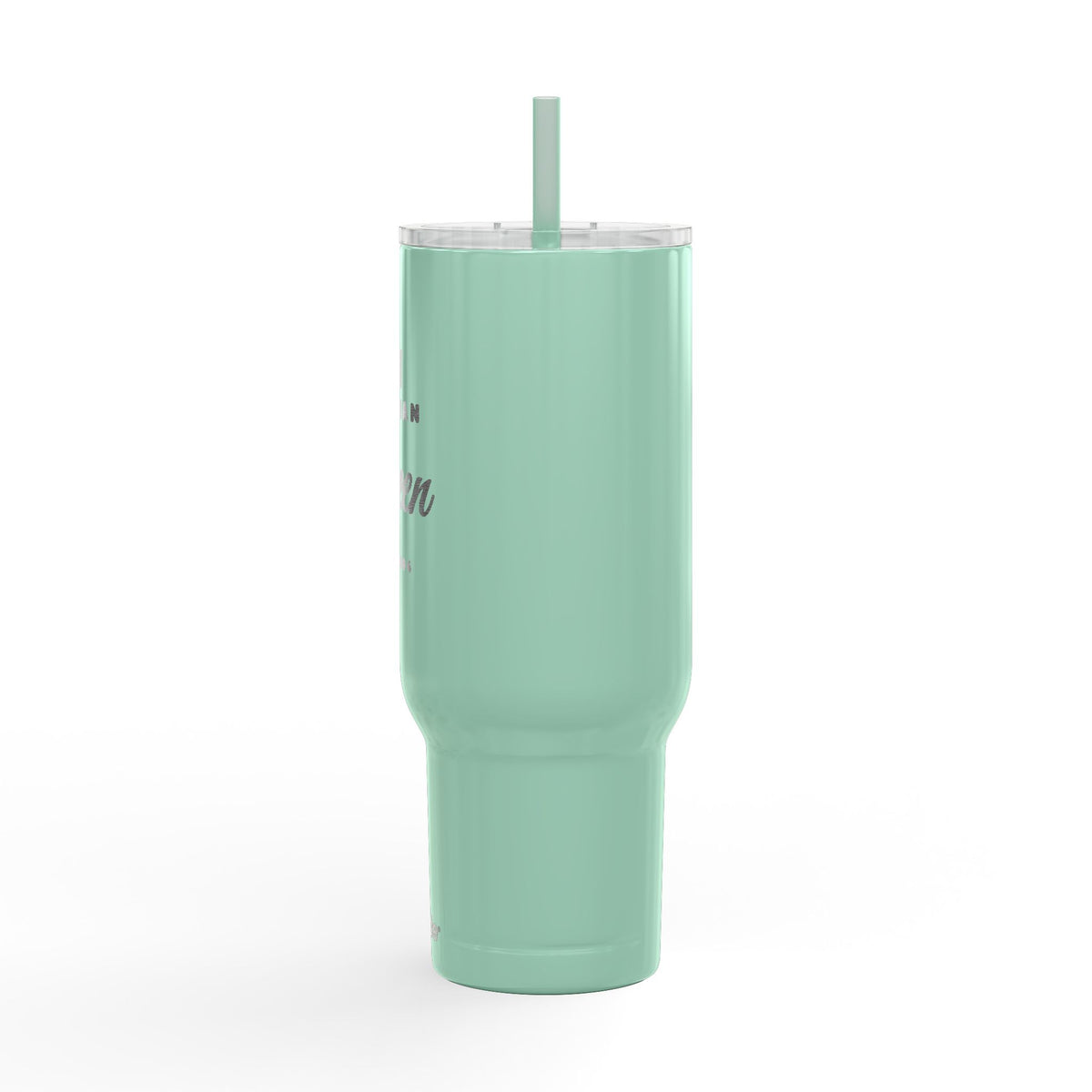Haitian Queen 40oz Tumbler with Handle and Straw | Engraved Insulated Travel Cup