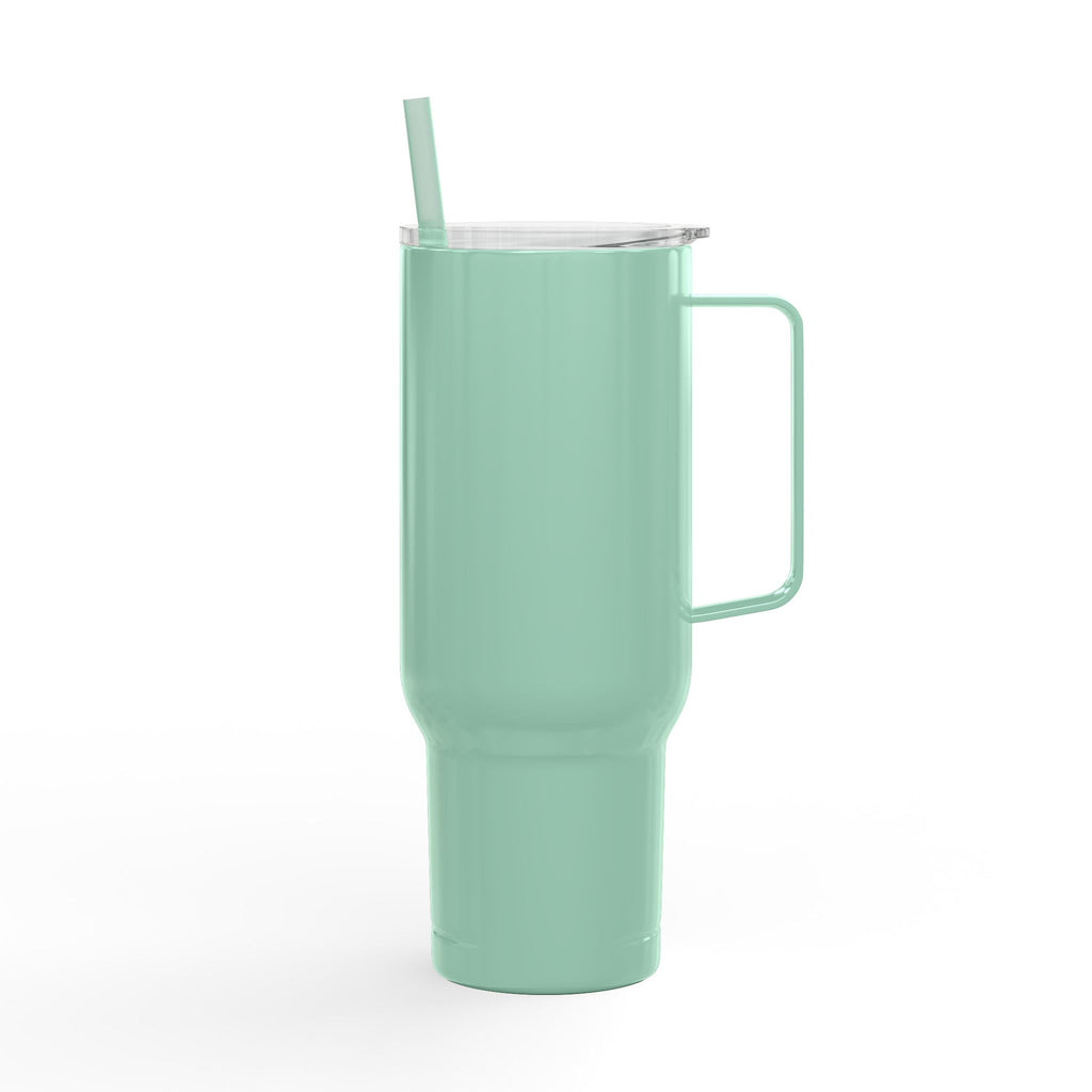 Gobelet Reine Haïtienne de 40 oz avec poignée et paille | Tasse de voyage isotherme gravée