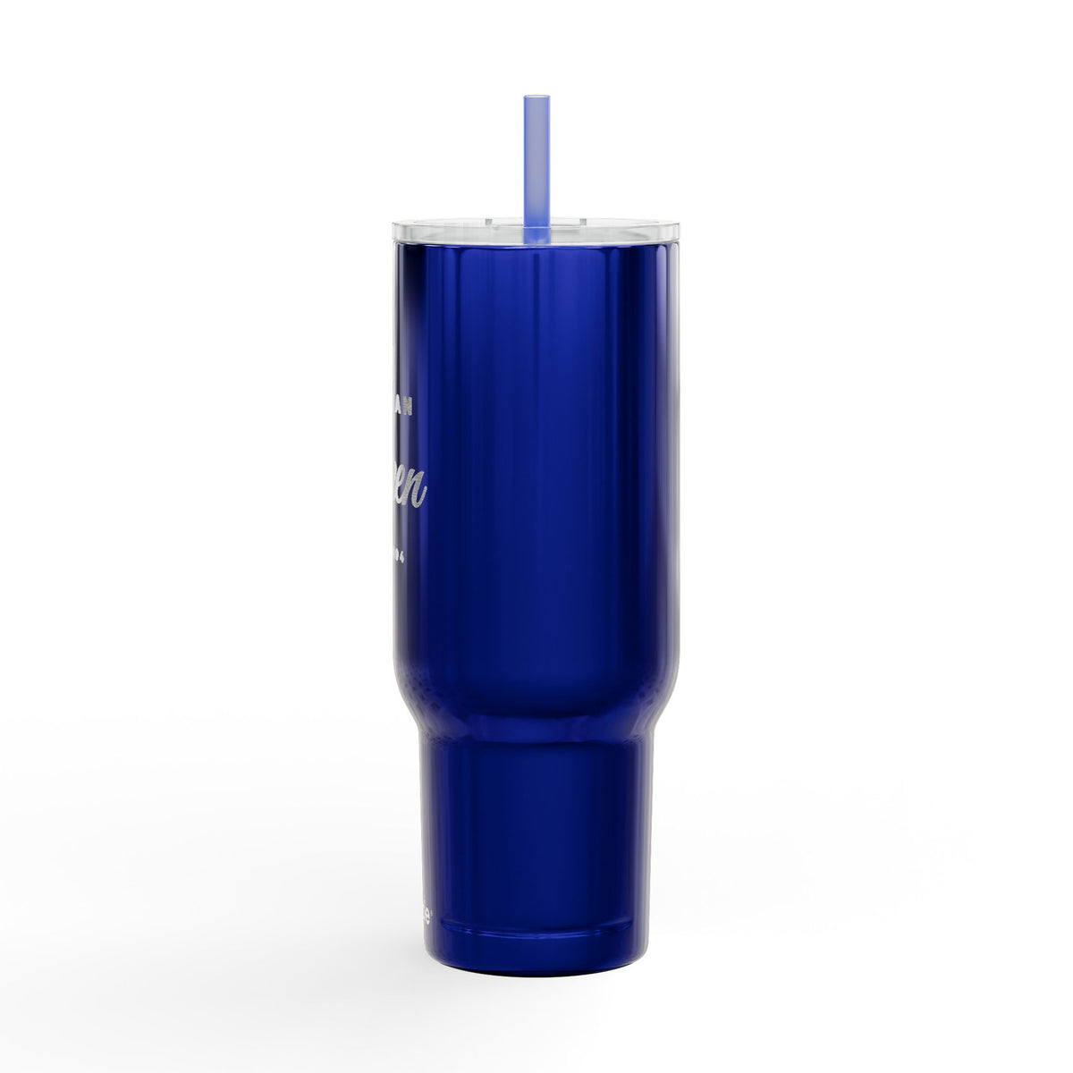 Haitian Queen 40oz Tumbler with Handle and Straw | Engraved Insulated Travel Cup
