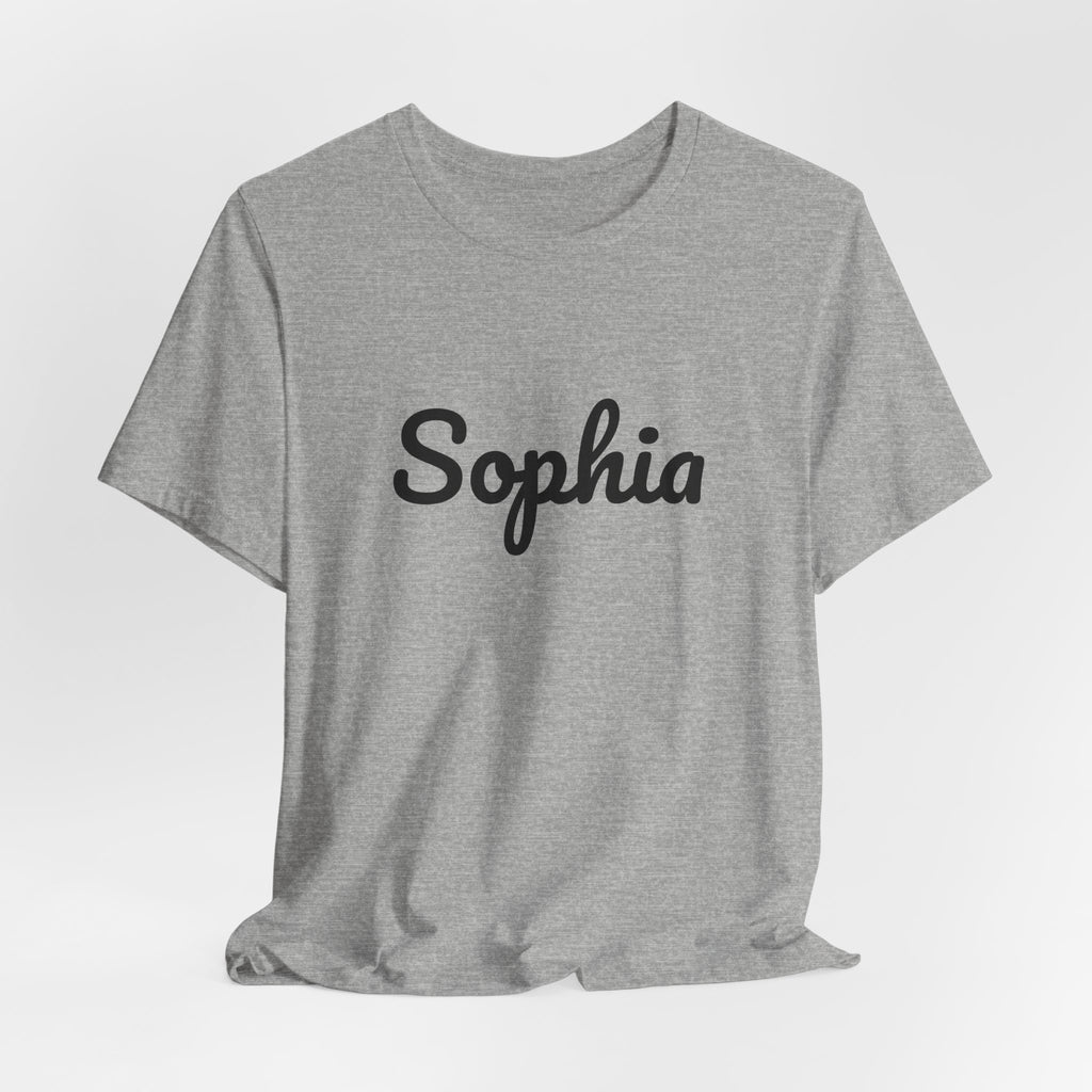 Camiseta con nombre personalizado | Camiseta con nombre en letra cursiva