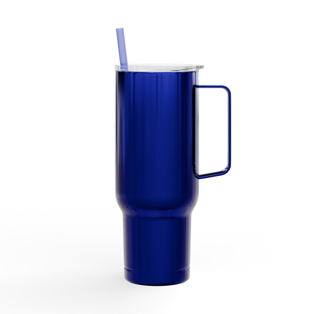 Gobelet Reine Haïtienne de 40 oz avec poignée et paille | Tasse de voyage isotherme gravée