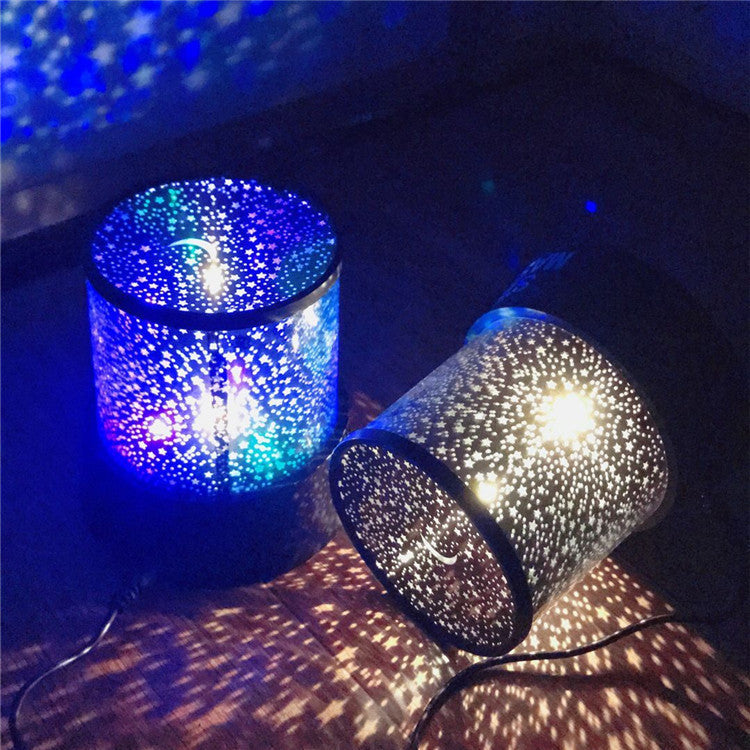 Lámpara Proyector de Noche LED con Estrellas de Colores (Color Aleatorio)