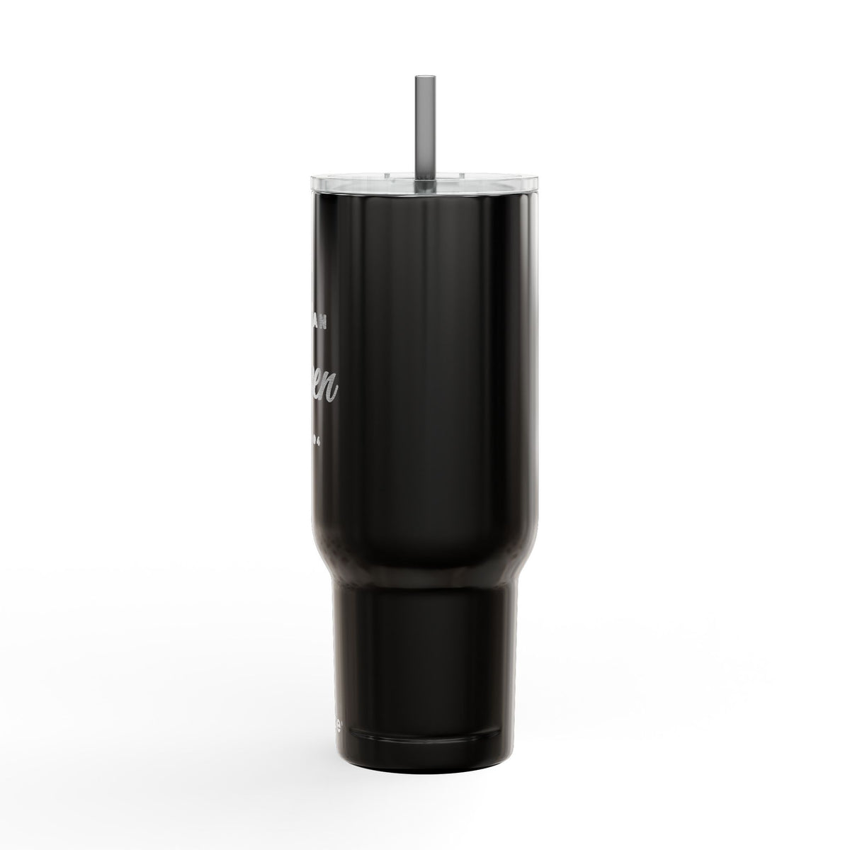 Haitian Queen 40oz Tumbler with Handle and Straw | Engraved Insulated Travel Cup