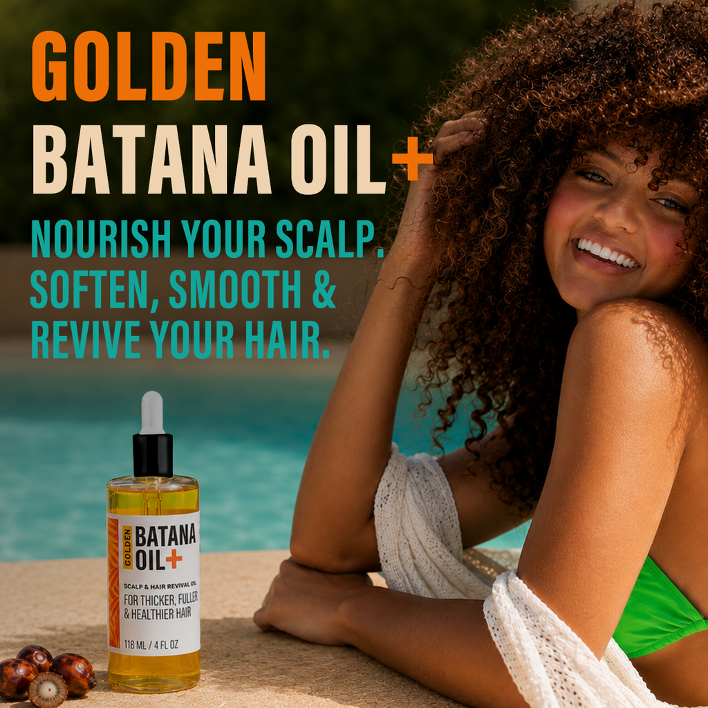 Aceite de batana dorado + Aceite revitalizante para el cuero cabelludo y el cabello 4 oz