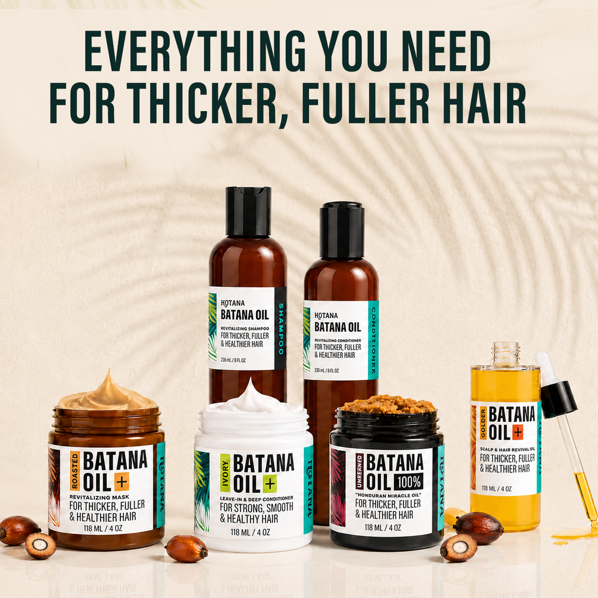 Aceite de batana dorado + Aceite revitalizante para el cuero cabelludo y el cabello 4 oz