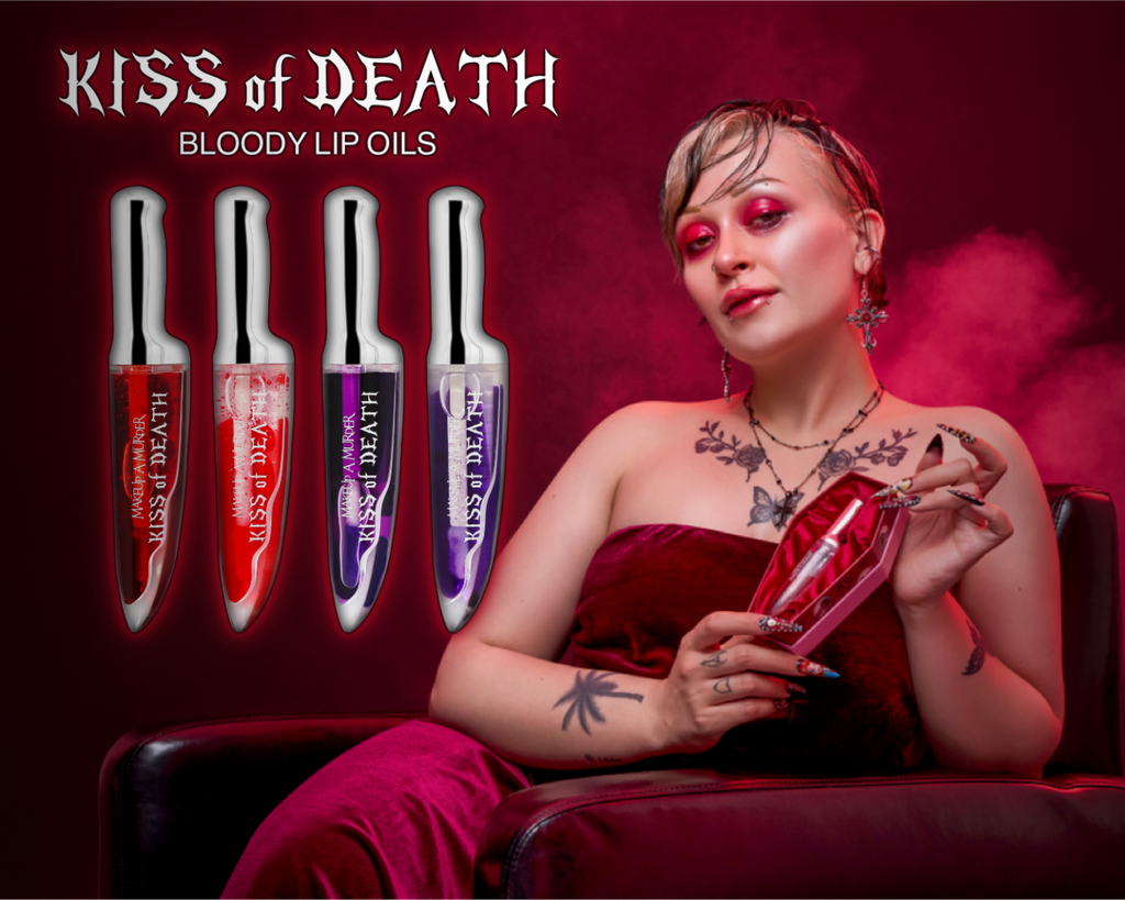 Aceites labiales sanguinolentos KISS of DEATH