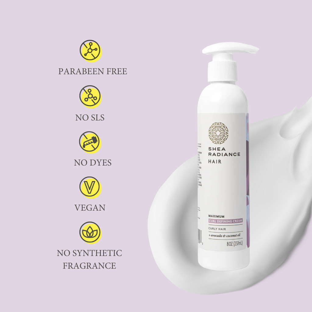 Crema definidora de rizos máxima para cabello rizado, afro y ensortijado: control del encrespamiento e hidratación