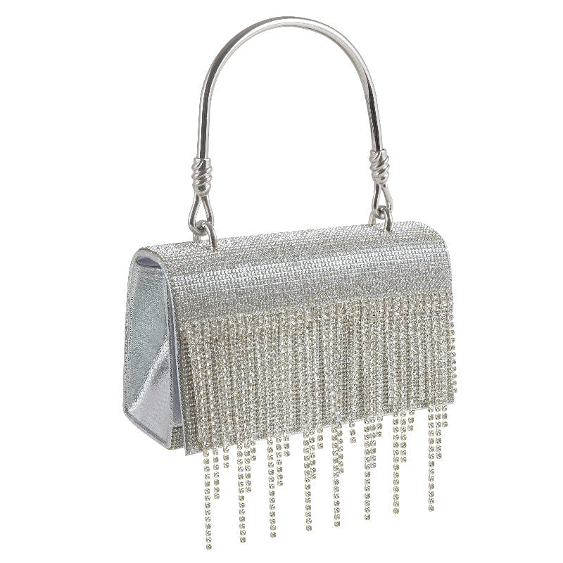 Bolso tote de diamantes con pedrería para mujer, cartera de mano para fiesta, baile de graduación, bolso de noche y bandolera.