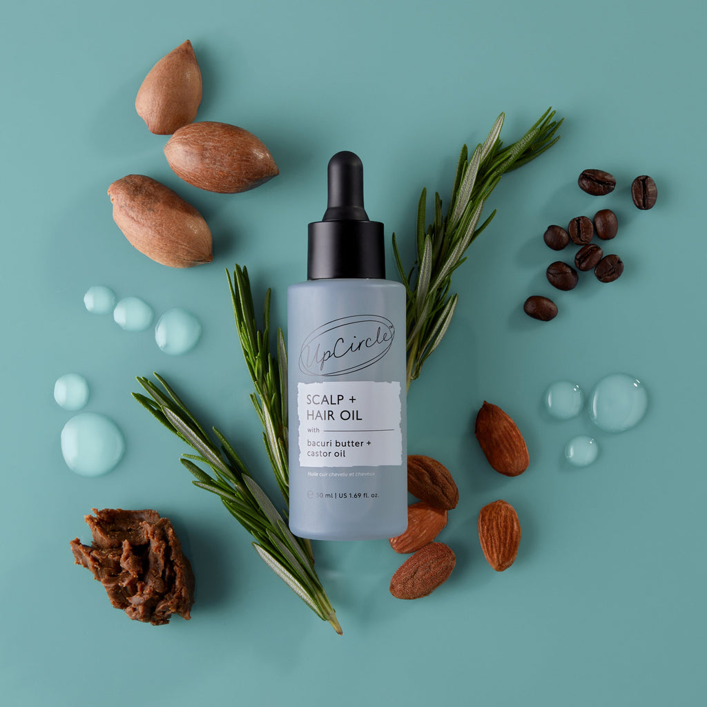 Aceite para cuero cabelludo y cabello con manteca de bacuri y aceite de ricino