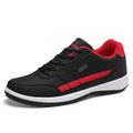 Zapatillas de piel para hombre, informales, cómodas y de lujo, deportivas con cordones, de piel sintética, planas para primavera, calzado deportivo casual para exteriores.