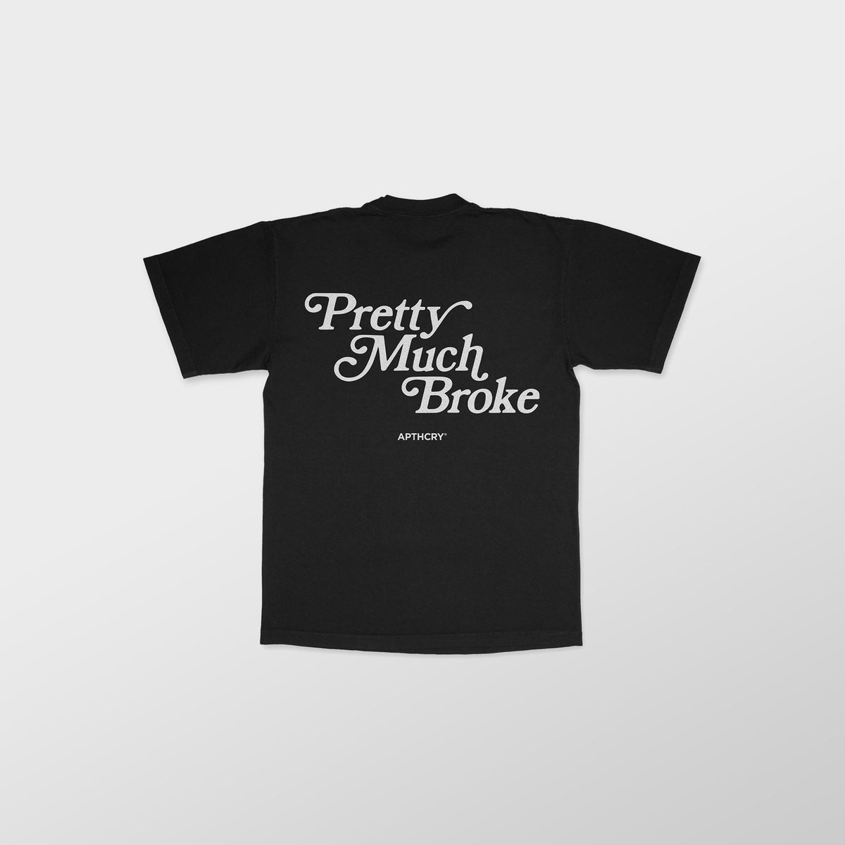 Camiseta Pretty Much Broke® con estampado relieve - Negro