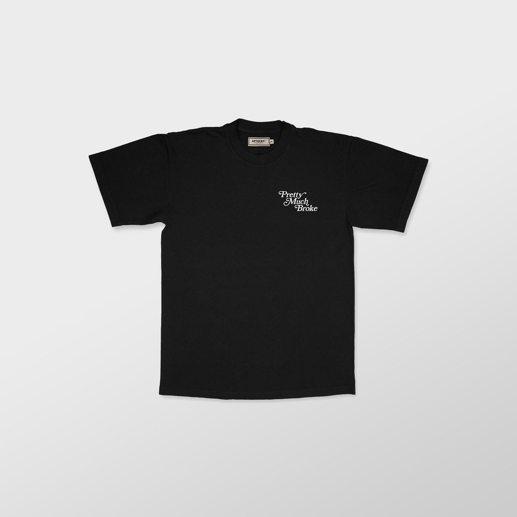 Camiseta Pretty Much Broke® con estampado relieve - Negro