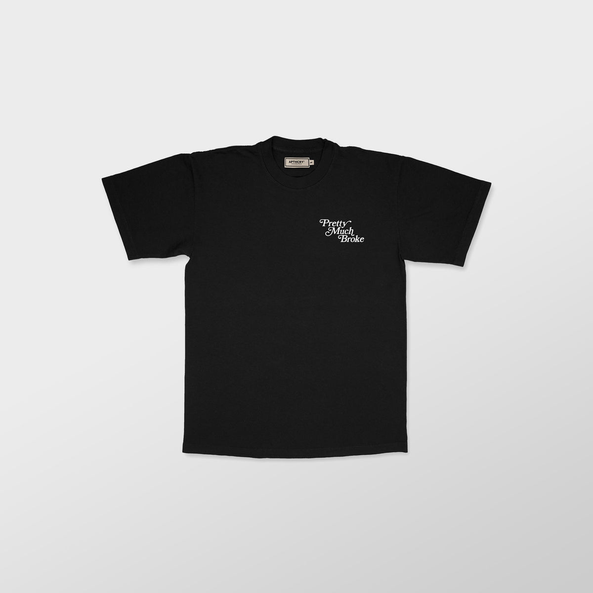 Camiseta Pretty Much Broke® con estampado relieve - Negro